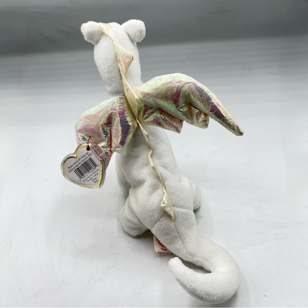 Vintage 1995 Ty Magic the Dragon Beanie Babies Collection RARE Plush PVC Pellets - Picture 11 of 17